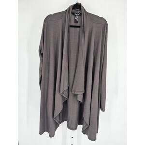 Rene Rofe Sleepwear Womens Sz S Lightweight Long Sleeve Robe Taupe